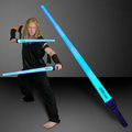 5 Day Imprinted Blue LED Expandable Flashing Sword